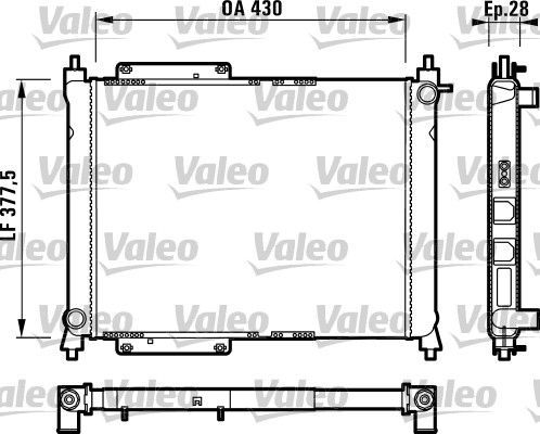Valeo 732758 - Chladič vody -