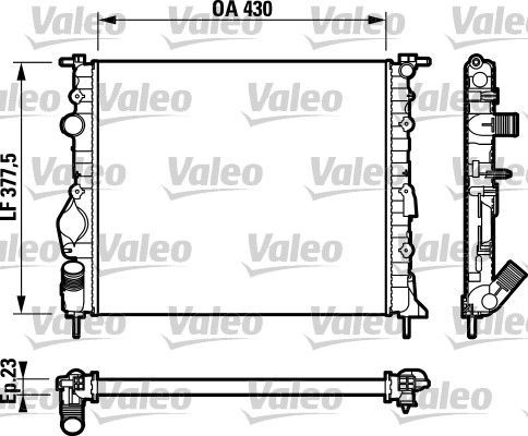 Valeo 732765 - Chladič vody -