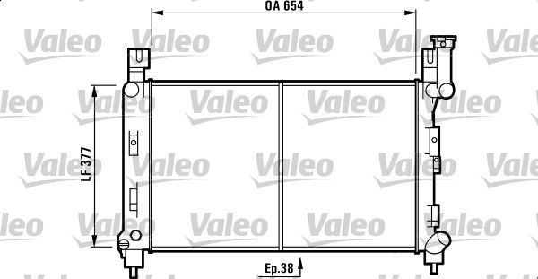 Valeo 732780 - Chladič vody -