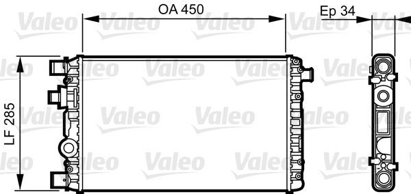 Valeo 732789 - Chladič vody -