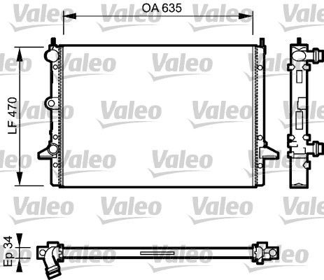 Valeo 732791 - Chladič vody -