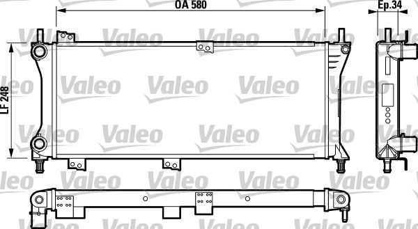 Valeo 732792 - Chladič vody -