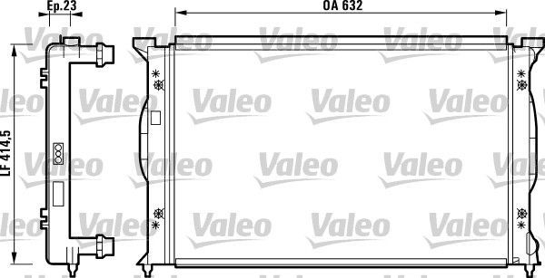 Valeo 732839 - Chladič vody -