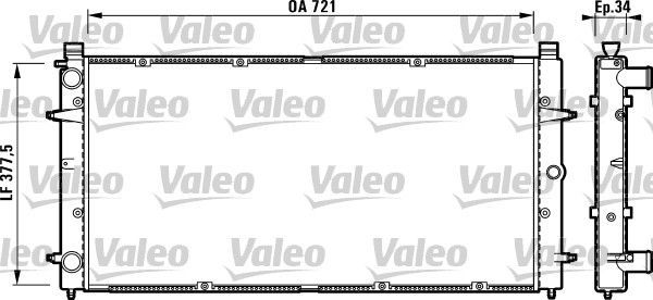 Valeo 732845 - Chladič vody -