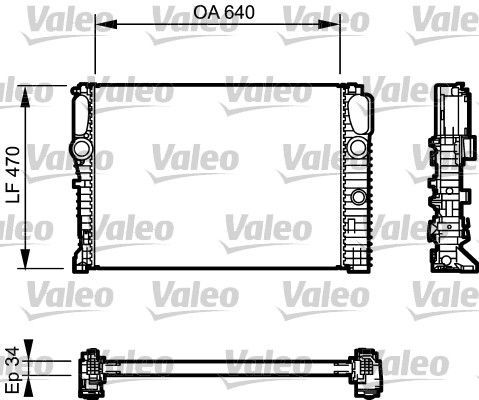 Valeo 732849 - Chladič vody -