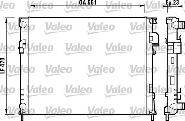 Valeo 732853 - Chladič vody -