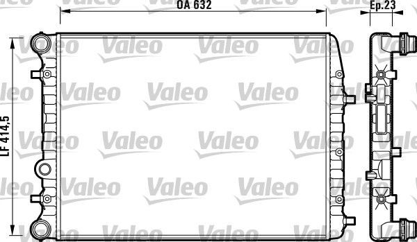 Valeo 732862 - Chladič vody -