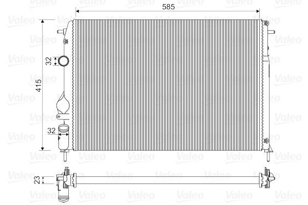 Valeo 732866 - Chladič vody -