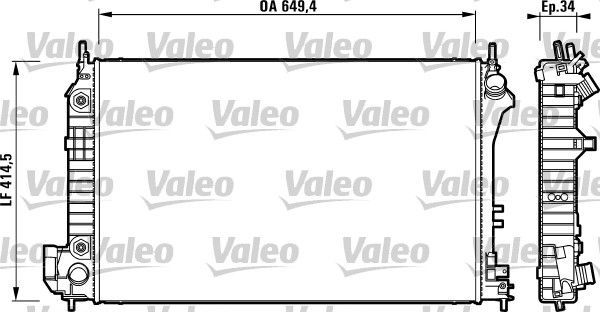 Valeo 732878 - Chladič vody -