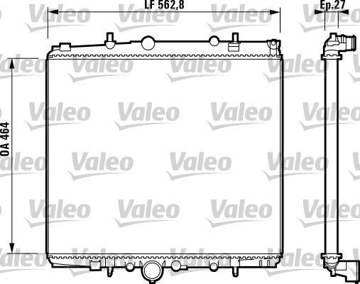 Valeo 732880 - Chladič vody -