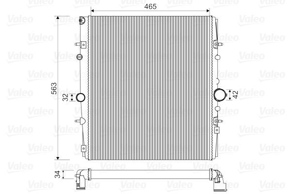 Valeo 732881 - Chladič vody -