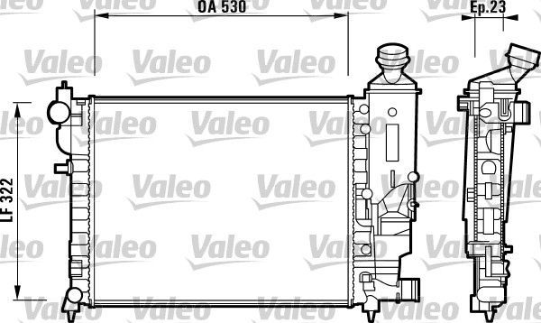 Valeo 732882 - Chladič vody -