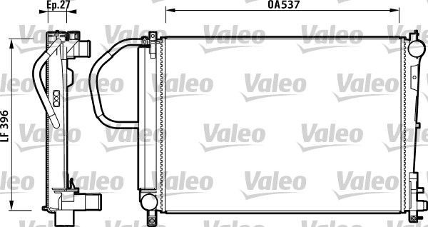 Valeo 732883 - Chladič vody -