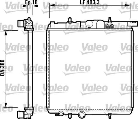 Valeo 732885 - Chladič vody -