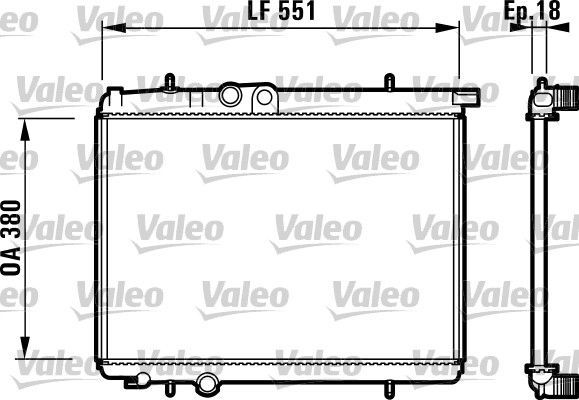 Valeo 732886 - Chladič vody -