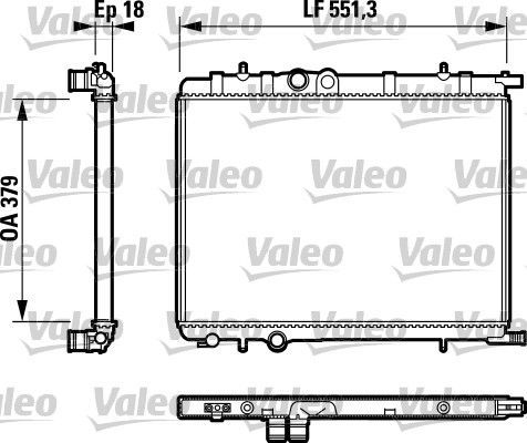 Valeo 732887 - Chladič vody -