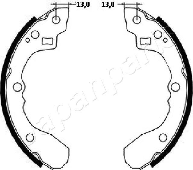 Japanparts GF-K12AF - Brzdové čeľuste -