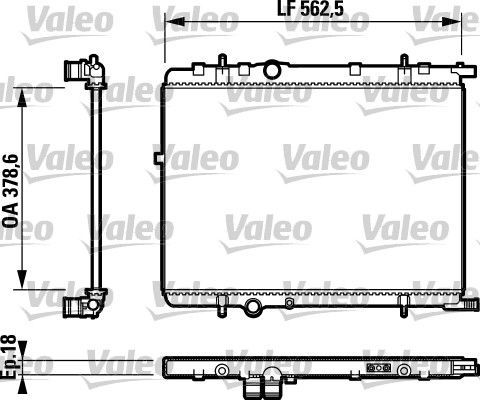 Valeo 732890 - Chladič vody -