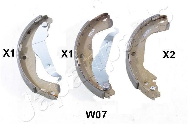 Japanparts GF-W07AF - Brzdové čeľuste -