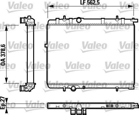 Valeo 732893 - Chladič vody -