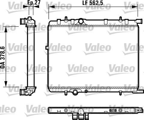 Valeo 732895 - Chladič vody -