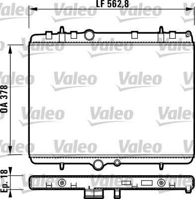 Valeo 732896 - Chladič vody -