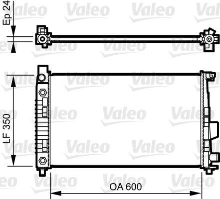Valeo 732897 - Chladič vody -