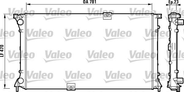 Valeo 732902 - Chladič vody -