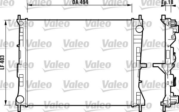 Valeo 732903 - Chladič vody -