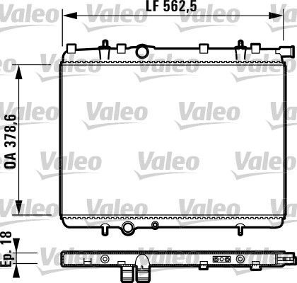 Valeo 732904 - Chladič vody -