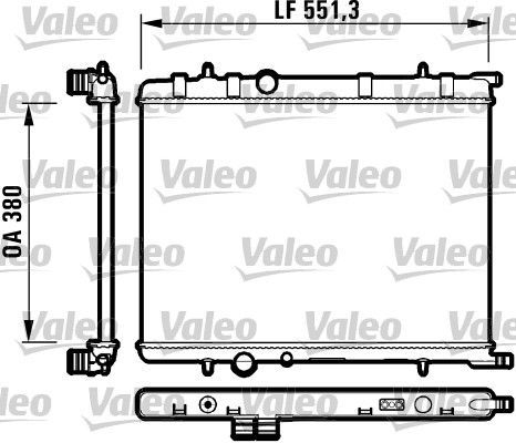 Valeo 732908 - Chladič vody -