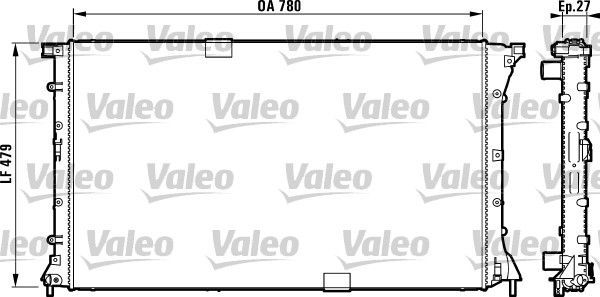 Valeo 732911 - Chladič vody -