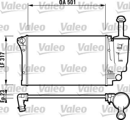 Valeo 732924 - Chladič vody -