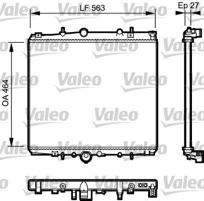 Valeo 732944 - Chladič vody -