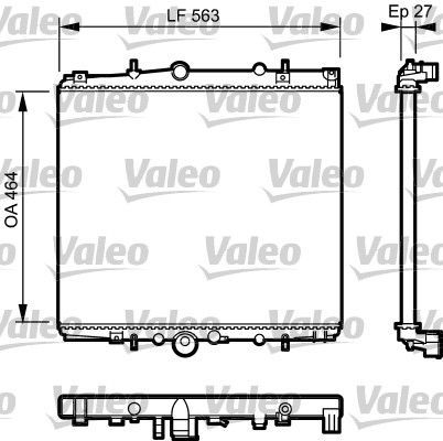 Valeo 732945 - Chladič vody -