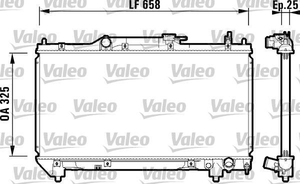 Valeo 732951 - Chladič vody -