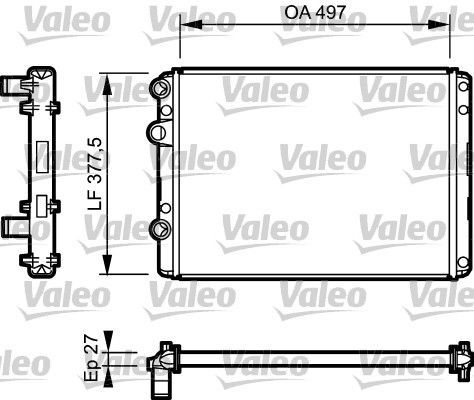 Valeo 732953 - Chladič vody -