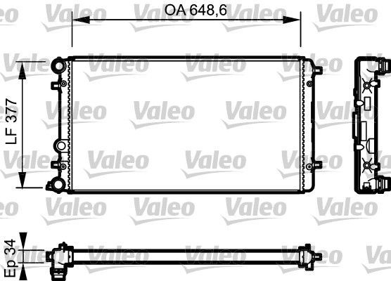 Valeo 732957 - Chladič vody -