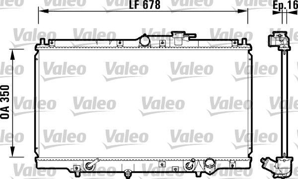 Valeo 734109 - Chladič vody -