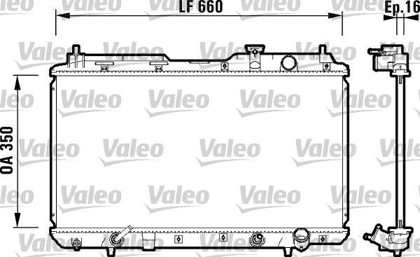 Valeo 734110 - Chladič vody -
