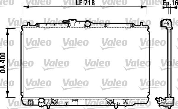 Valeo 734113 - Chladič vody -