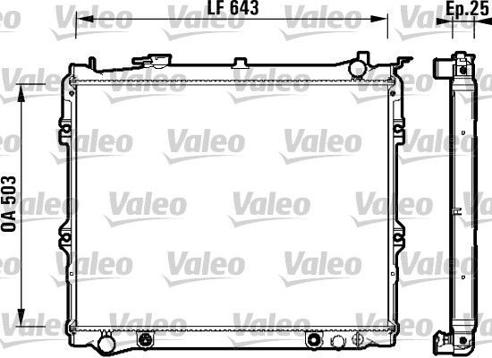 Valeo 734118 - Chladič vody -
