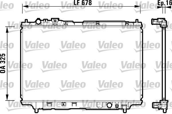 Valeo 734120 - Chladič vody -