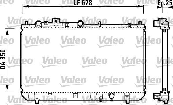 Valeo 734122 - Chladič vody -