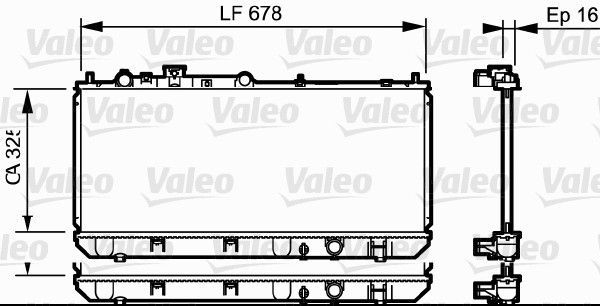 Valeo 734123 - Chladič vody -