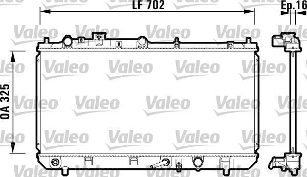 Valeo 734124 - Chladič vody -