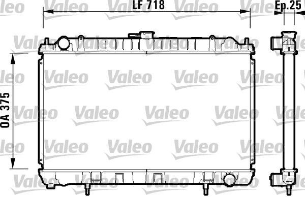 Valeo 734128 - Chladič vody -