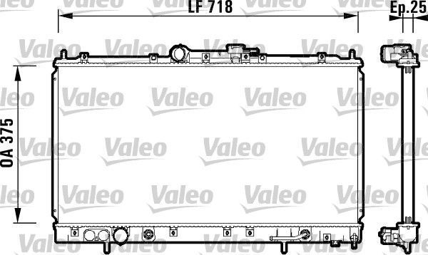Valeo 734129 - Chladič vody -