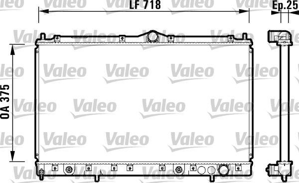 Valeo 734130 - Chladič vody -