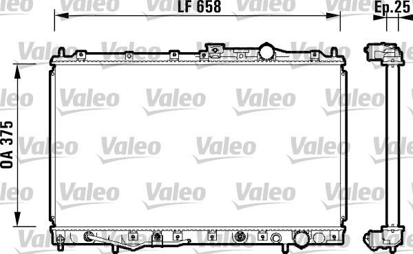Valeo 734132 - Chladič vody -